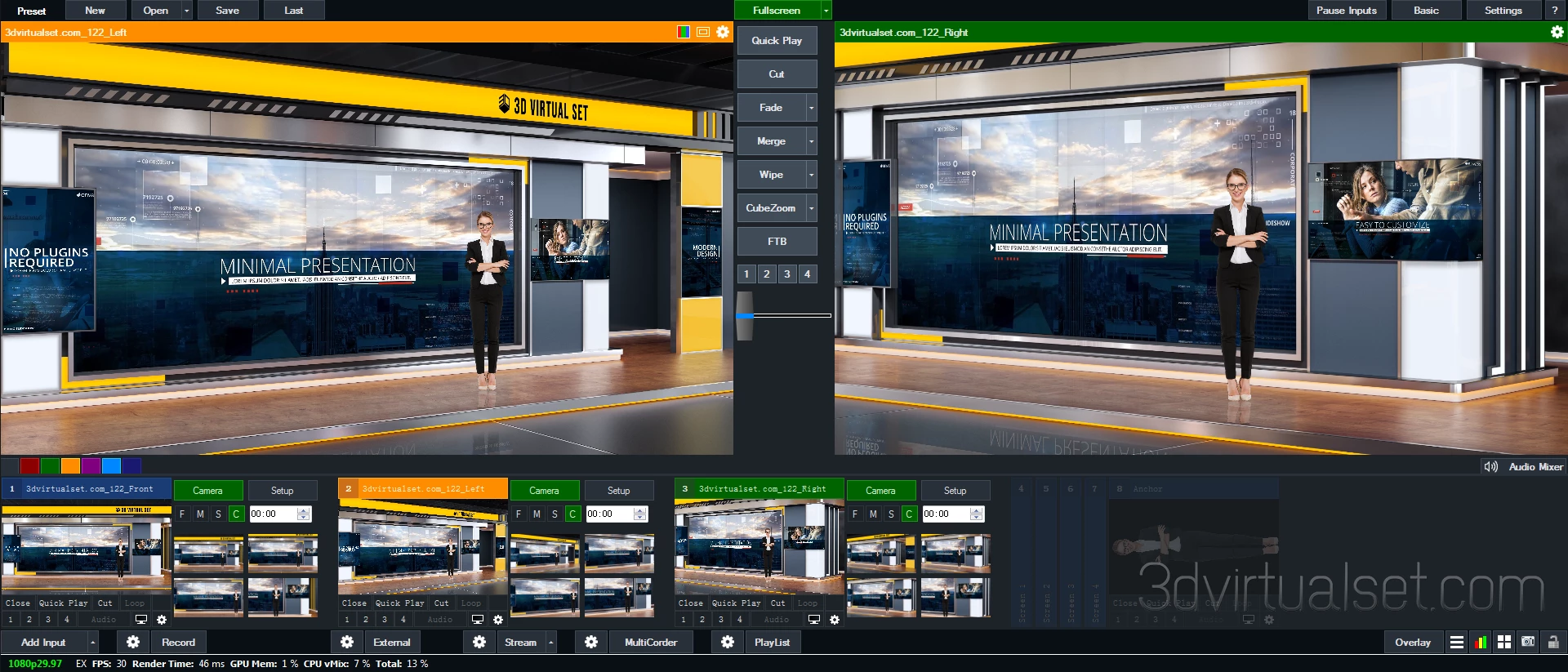 Virtual Set 122 for vMix VirtualSets Templates